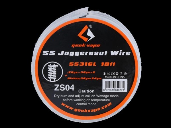 Geekvape SS Juggernaut Wickeldraht SS316L