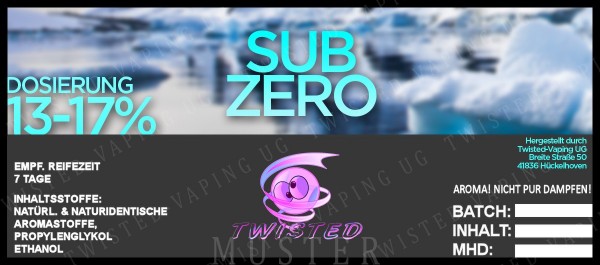 Twisted - Sub Zero Aroma 10ml