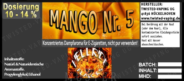 Twisted Hellride - Mango No.5 10ml