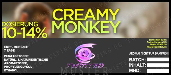 Twisted - Creamy Monkey Aroma 10ml