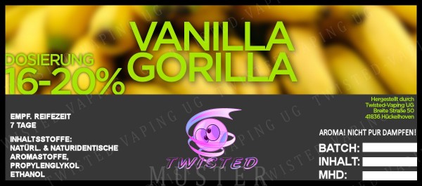 Twisted - Vanilla Gorilla Aroma 10ml
