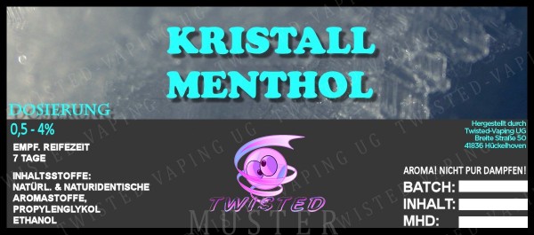 Twisted - Kristall Menthol Aroma 10ml